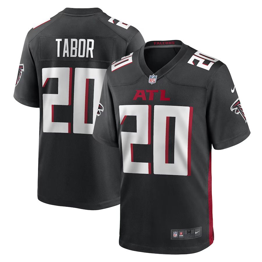 Men Atlanta Falcons 20 Teez Tabor Nike Black Game Player NFL Jersey